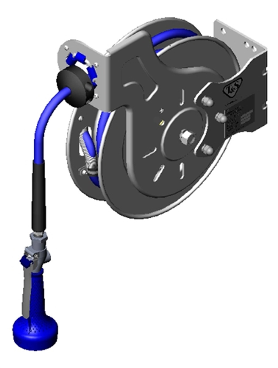 T&S Brass - B-7132-08M - 3/8-inch X 35' OPEN SS REEL W/ B-0108 T&S Brass - B-7132-08M - 3/8-inch X 35' OPEN SS REEL W/ B-0108