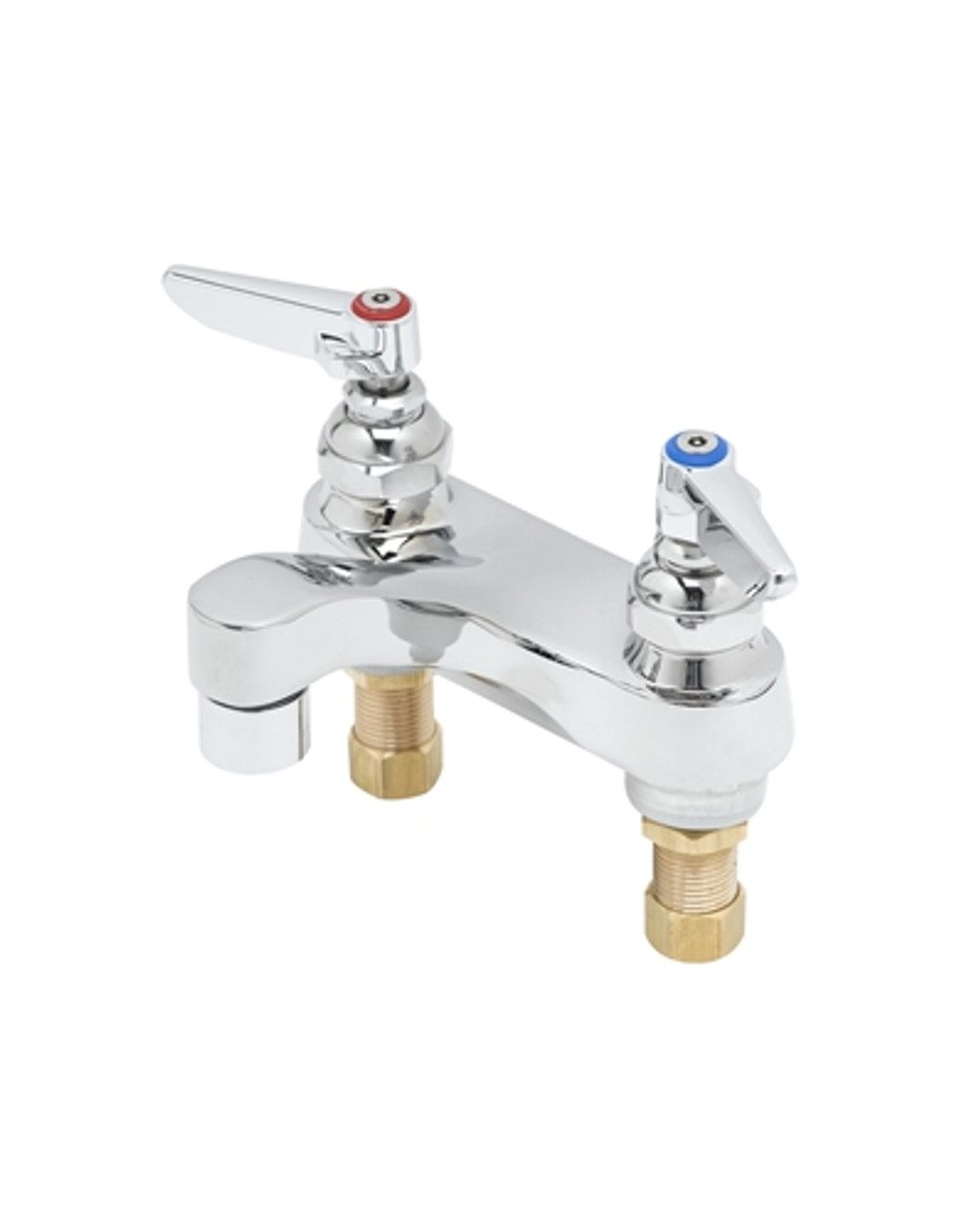 T&S Brass - B-0871-VRS - Lavatory Faucet, Deck Mount, 4-inch Centers, Aerator, 1/2-inch NPSM Male Shanks, Vandal Resistant