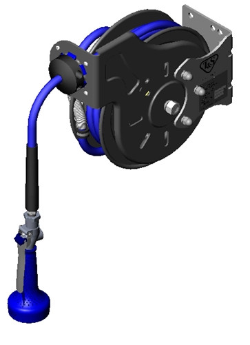 T&S Brass - B-7212-08M - Hose Reel, Open, Epoxy Coated, 3/8-inch X15', B-0108 Spray Valve