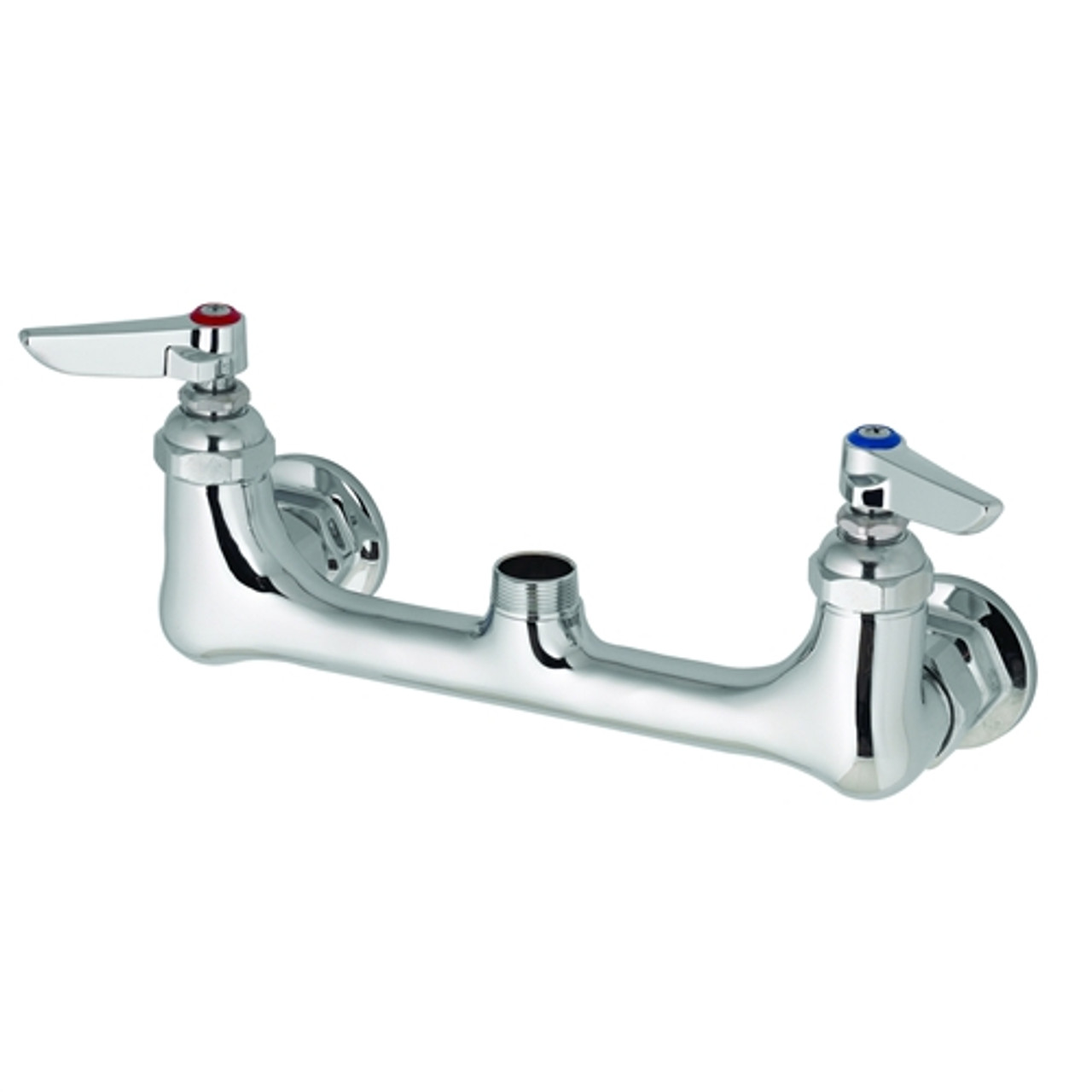 T&S Brass - B-0230-LNM - Double Pantry Swivel Base Faucet, Wall Mount, 8-inch Centers, Less Nozzle (Qty. 6)