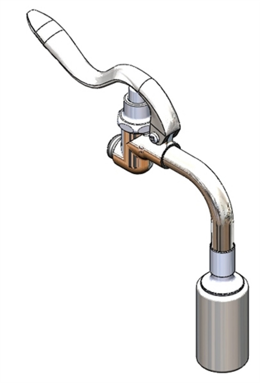 T&S Brass B-0107-J90 Spray Valve with Low-Flow Spray Tip @ 90 Degree Angle (1.07 GPM / 7.2 Oz-f @ 60 PSI)