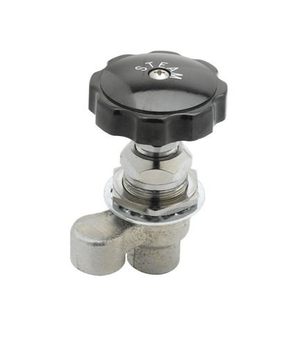 T&S Brass - BL-4705-03 - Lab Fume Hood Valve, Steam Index, Heat Resistant Handle, 3/8-inch NPT Female Inlet and Outlet