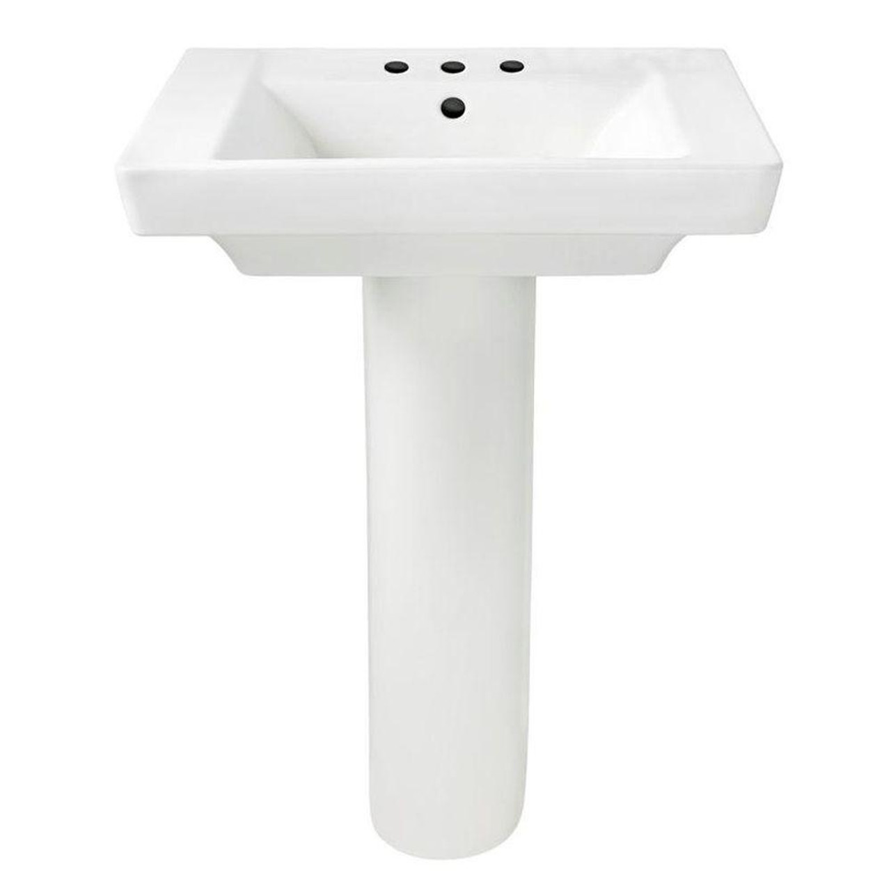 American Standard 0641800.020 Boulevard Pedestal Lavatory Combo 8" Centers (White) American Standard 0641800.020 Boulevard Pedestal Lavatory Combo 8" Centers (White)