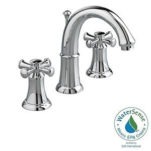 American Standard 7420821.002 Portsmouth 2-Handle 8" Widespread High-Arc Bathroom Faucet w/ Cross Handles (Chrome)