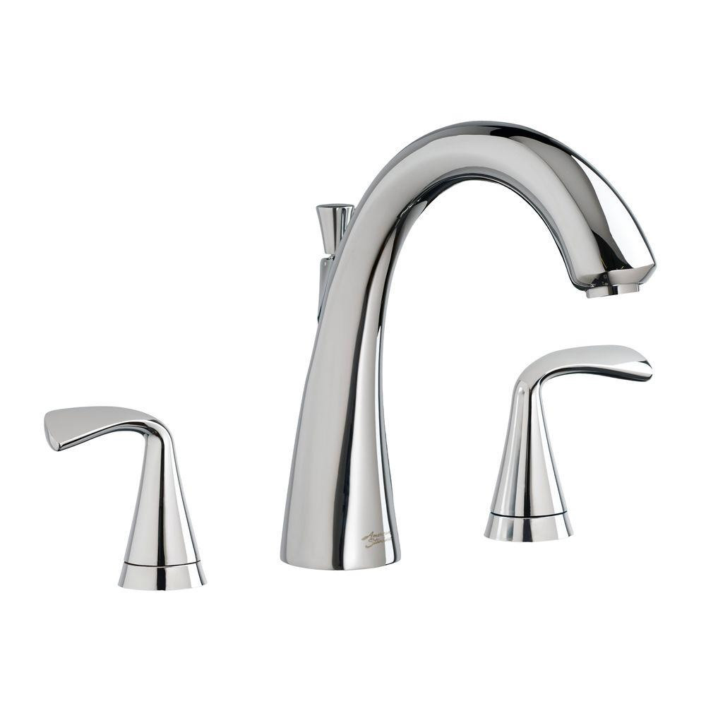 American Standard 7186900.002 Fluent Deck-Mount Lever Handles Tub Filler (Chrome)
