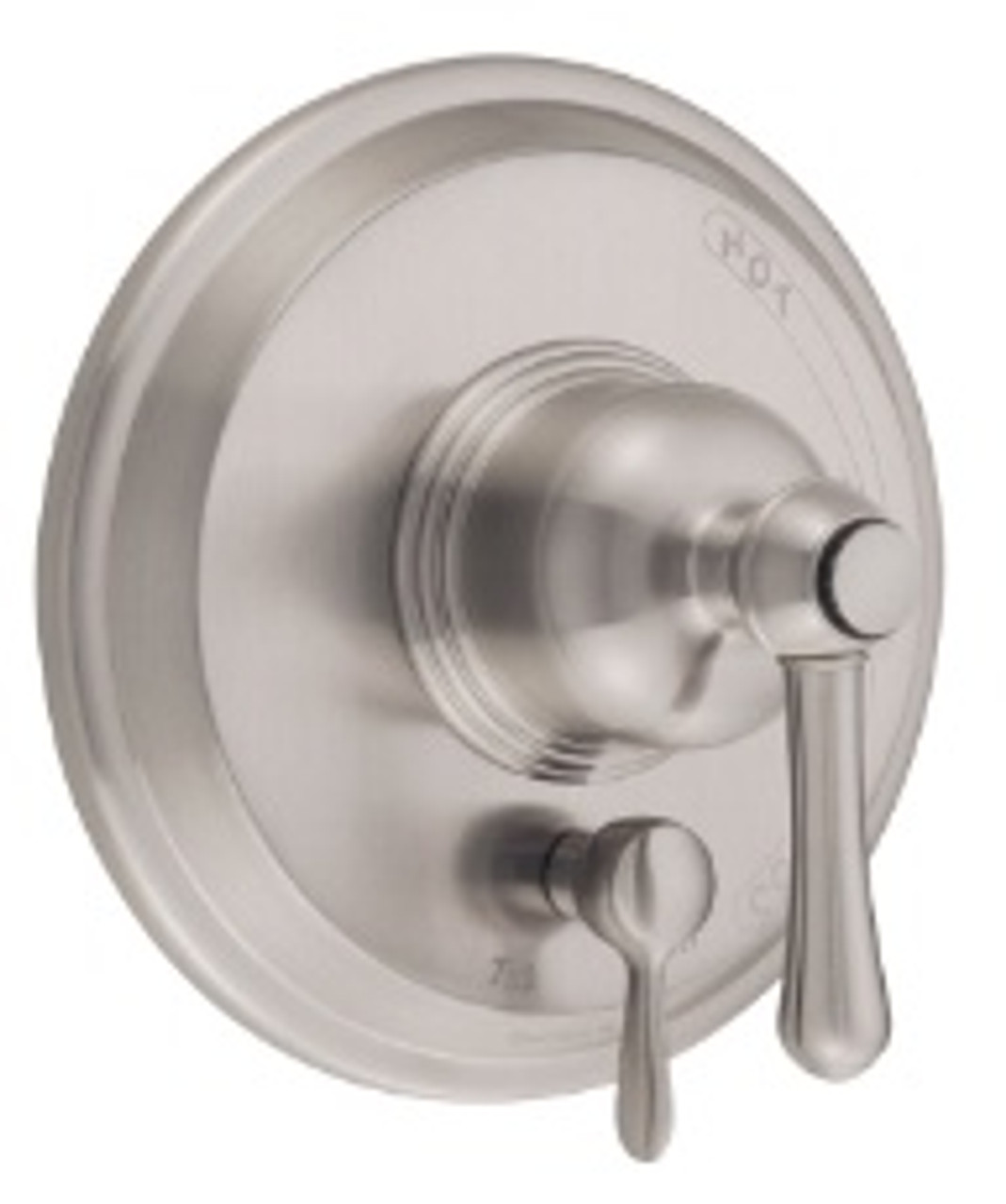 Danze D500457BNT - Opulence Single Handle Pressure Balance Mixing Valve Only with Diverter TRIM Kit Lever Handle - Tumbled Bronzeushed Nickel