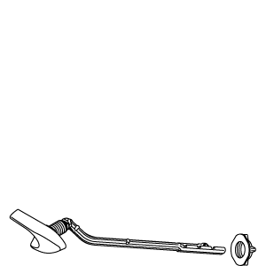 Kohler 1069724-CP - Left Hand Trip Lever for Wellworth, Highline and Class Five Series Toilets