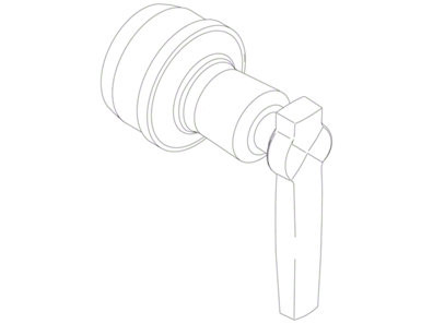 Kohler 1119157-CP - Chrome Plated Handle Lever Assembly