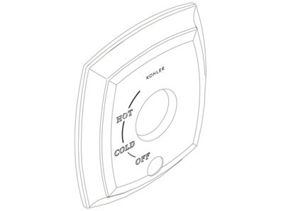 Kohler 1119327-CP - Chrome Plated Escutcheon
