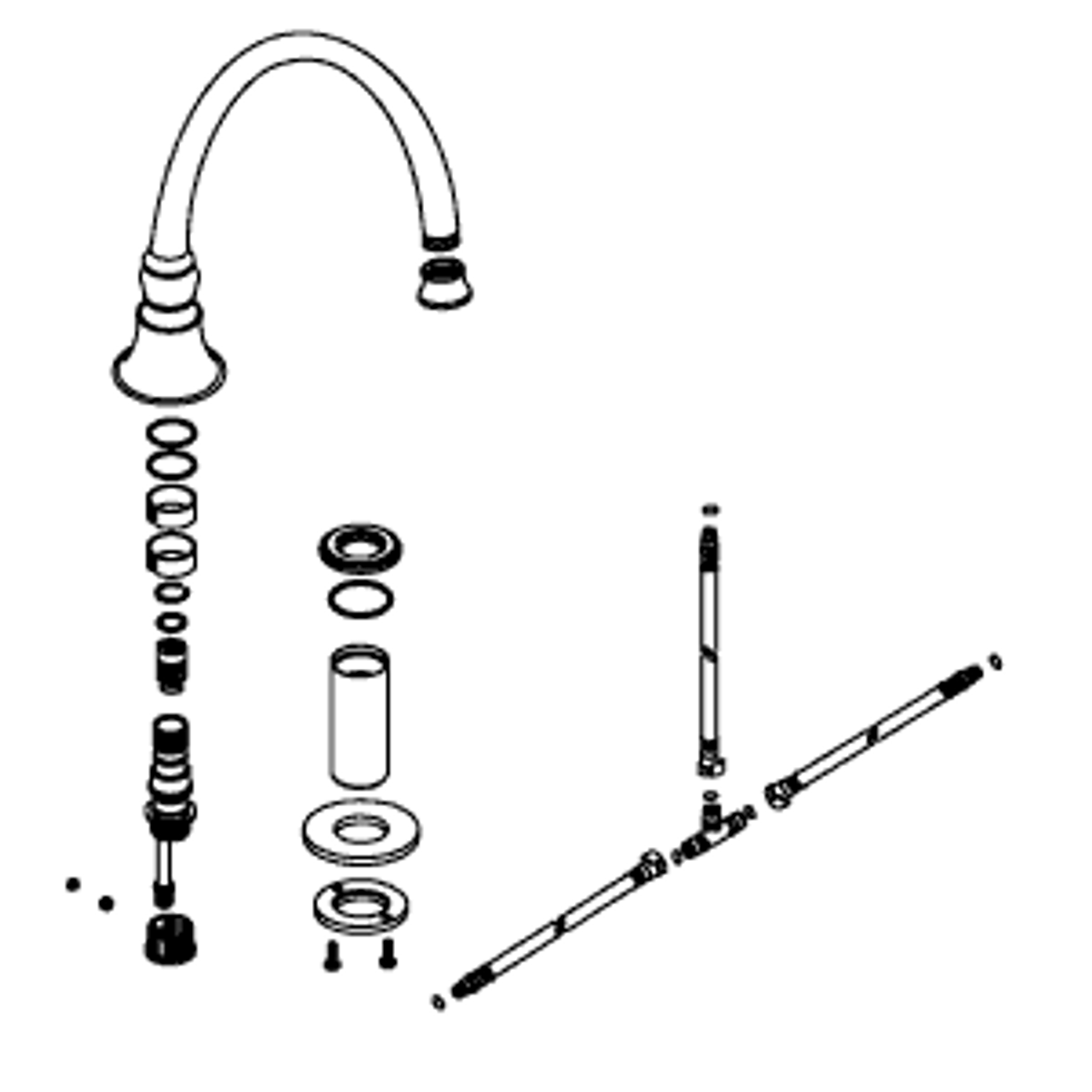 Kohler 1093052-CP - 9" Spout & Diverter Kit Kohler 1093052-CP - 9" Spout & Diverter Kit