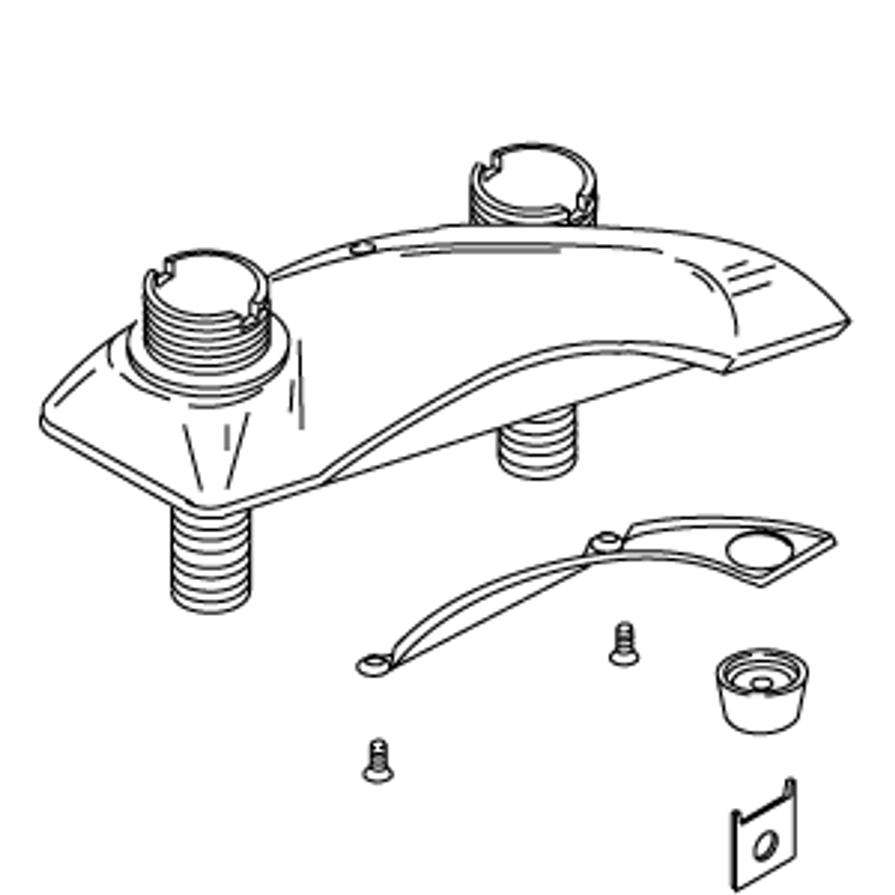 Kohler 1042264-CP - Polished Chrome Spout Kit
