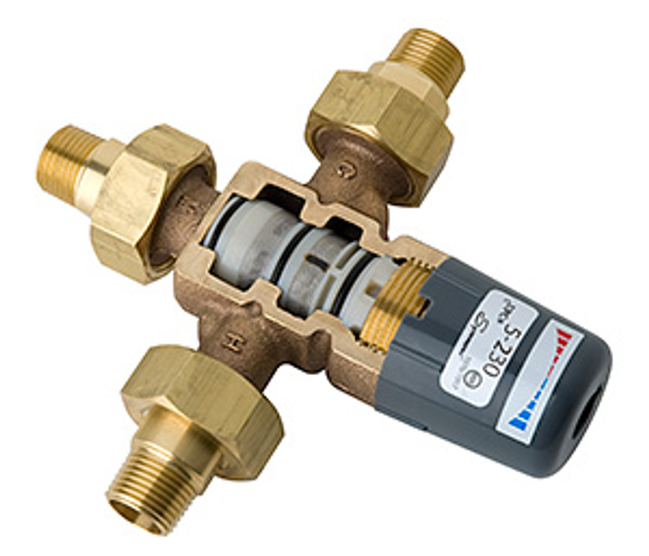 Symmons 5-230-CK-M Maxline? Thermostatic Valve with 3/4 inch Male NPT inlets/outlet and integral checks Symmons 5-230-CK-M Maxline? Thermostatic Valve with 3/4 inch Male NPT inlets/outlet and integral checks