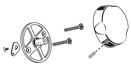 American Standard 752194-0680A - FACE PLATE/ESCUTCHEON KIT  BB, BLACKENED BRONZE