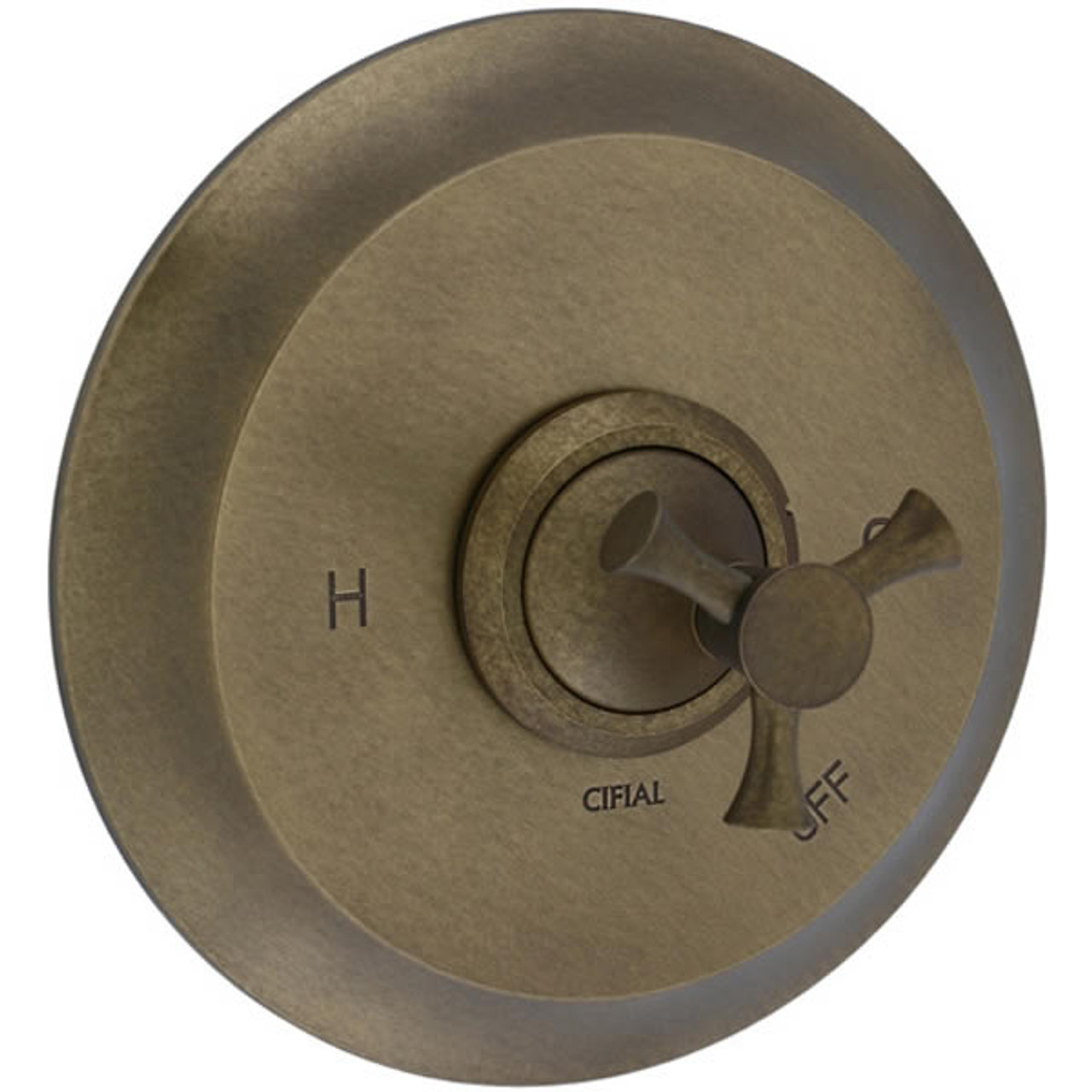 Cifial 246.606.V05 - Brookhaven Pressure Balance Mixing Valve Trim without Diverter Crown Cross - Ag Brs