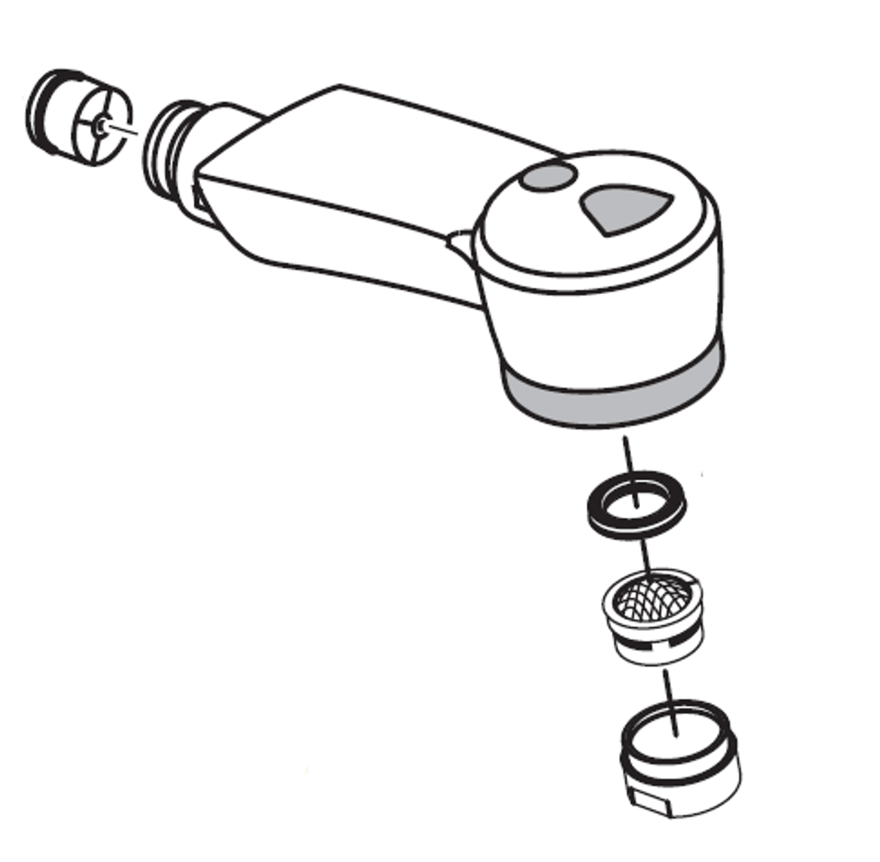 Hansgrohe 14893801 - Steel Optik Sprayhead for Allegra Pull Out Spray Kitchen Faucets