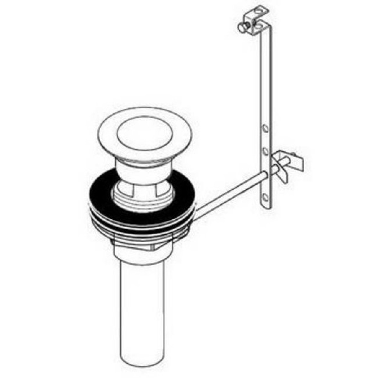 Hansgrohe 88509820 - BN Drain w/ Pop-up Assy Hansgrohe 88509820 - BN Drain w/ Pop-up Assy