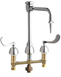 Chicago Faucets - 786-TWGN2BVBE7CP - Service Sink Faucet with Third Water Inlet