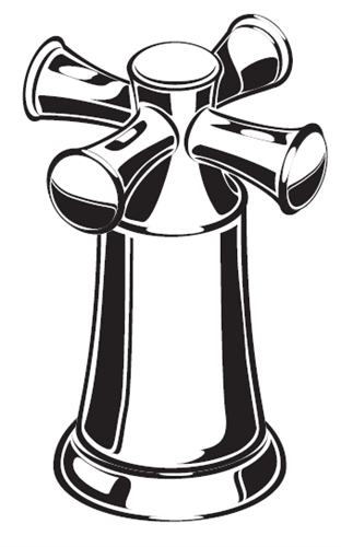 American Standard M962944-0020A - CROSS HANDLE F/PORTSMOUTH, CHROME