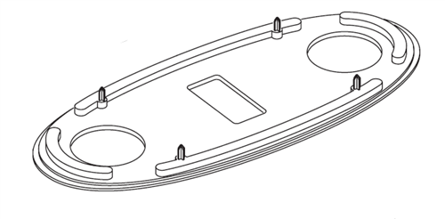 American Standard M923058-0070A Putty Plate F/Symphony-Repair Part-
