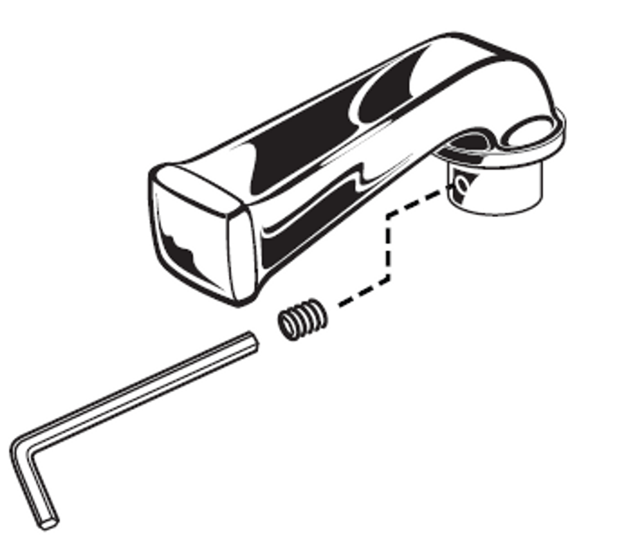 American Standard M962066-0020A - HANDLE LEVER CYCLE VALVE FOR TOWN SQUARE, CHROME