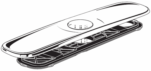American Standard M961850-0210A - ESCUTCHEON FOR COMBI, BONE