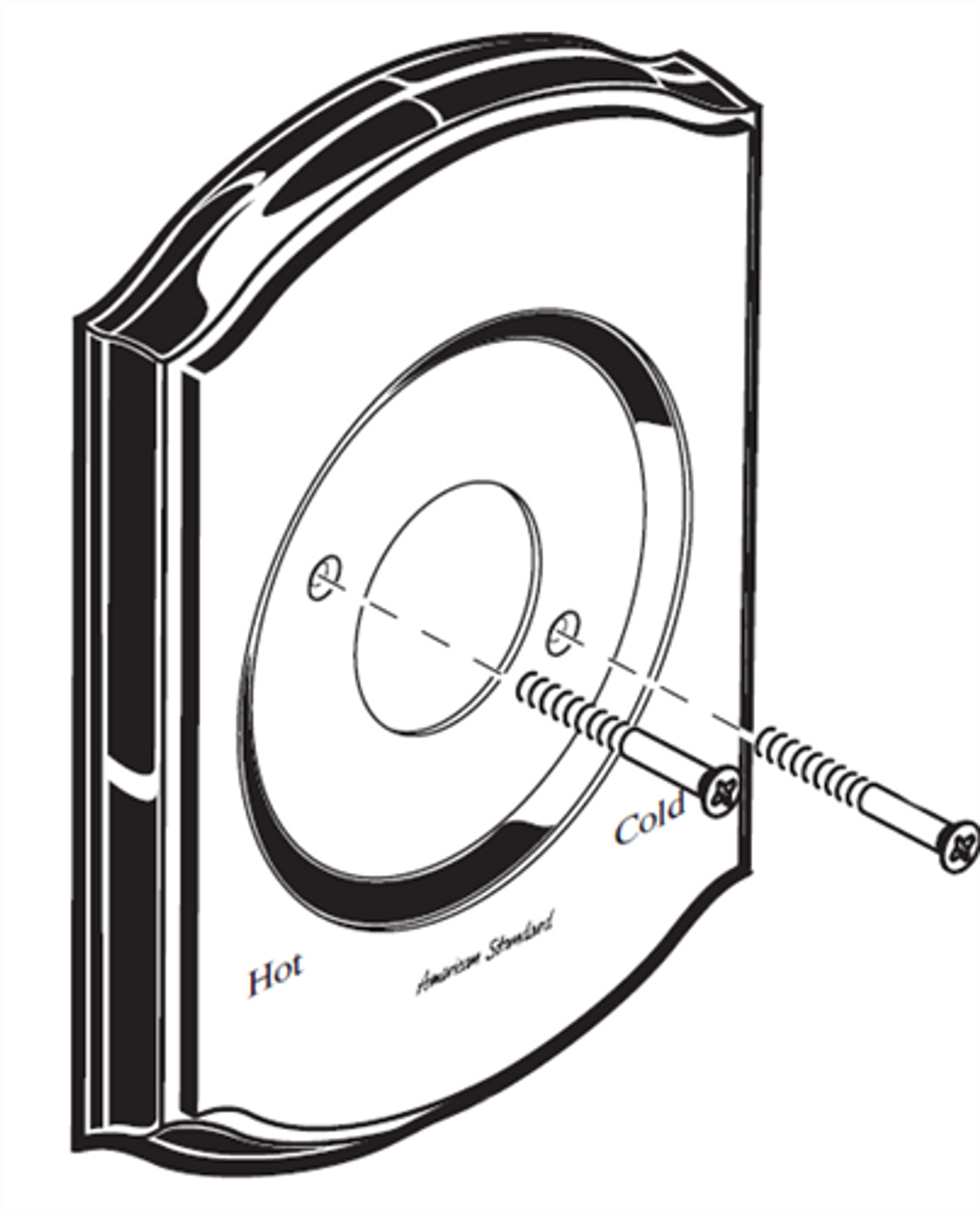 American Standard M962949-2240A Escutcheon And Screws Portsmouth -Rp-