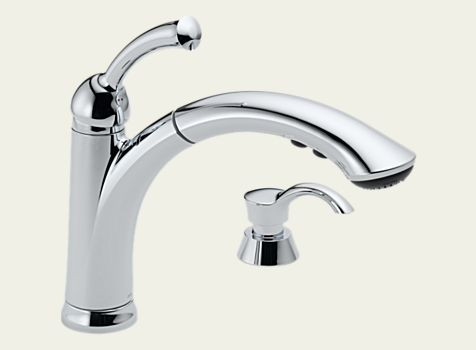 Delta 16926-SD-DST - Lewiston Single Handle Pull-Out Kitchen Faucet