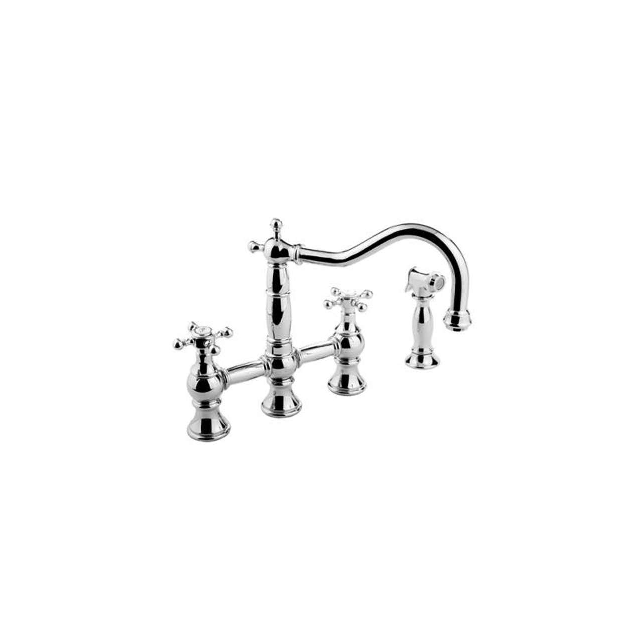 Graff - G-4845-C2-PC - Canterbury Collection Hampton Bridge Kitchen Faucet with Side Spray