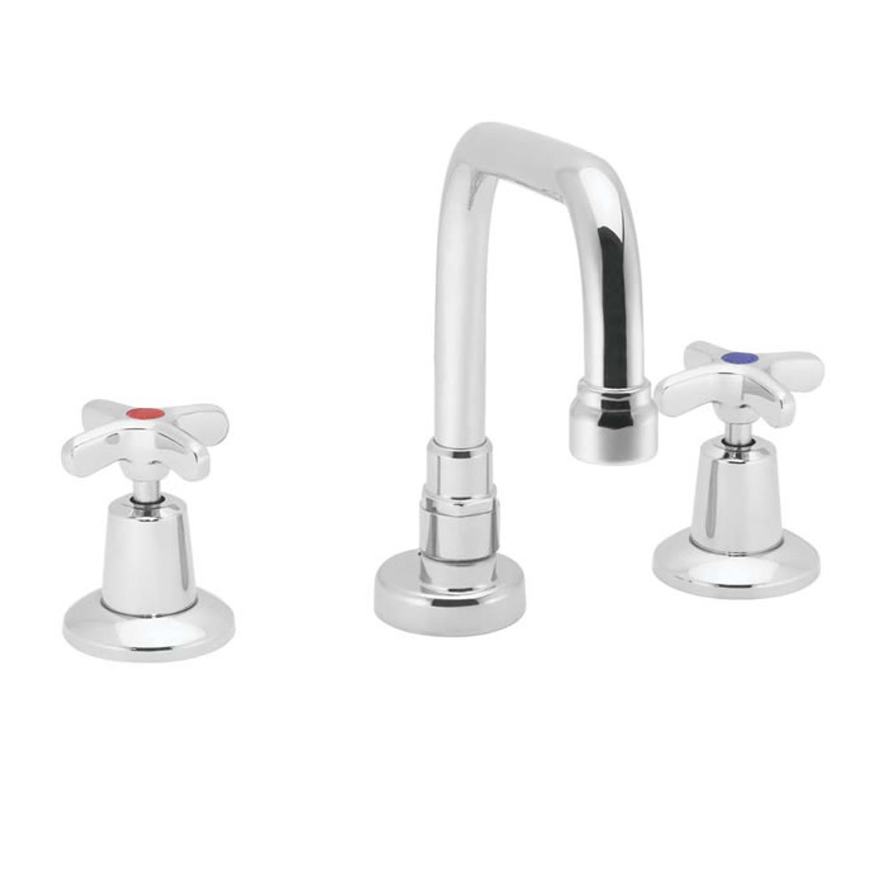 Speakman SC-3001-LD-9 - Commander widespread faucet with 9-inch deep tubular swing spout rigid or swivel and cross handles