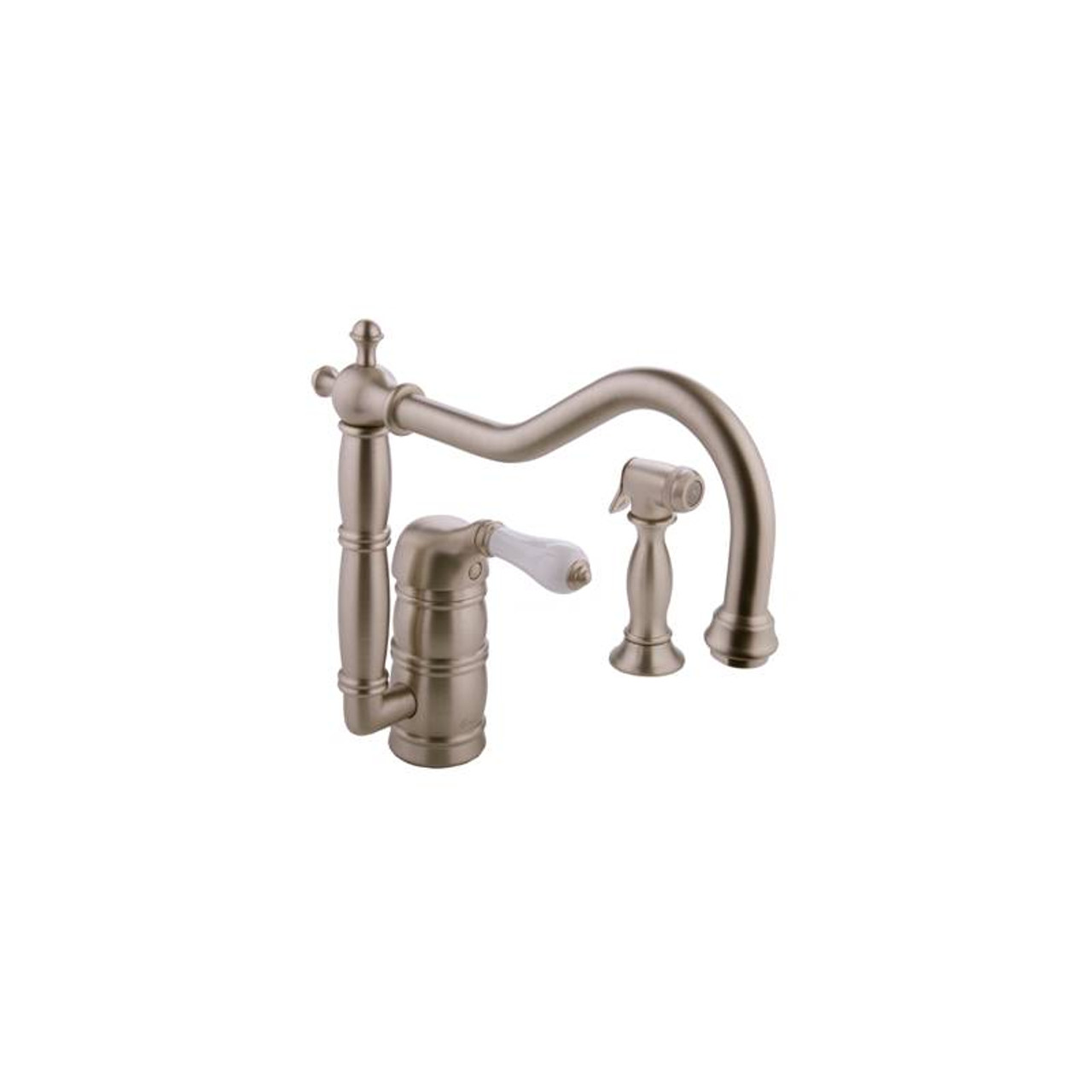 Graff - G-4855-LC3-SN - Canterbury Collection Canterbury Collection Kitchen Faucet with Side Spray Graff - G-4855-LC3-SN - Canterbury Collection Canterbury Collection Kitchen Faucet with Side Spray