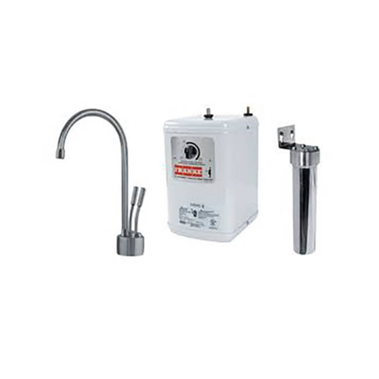 Franke LB7280-FRC-HT  The Little Butler Series Filtered Cold & Instant Hot Water Dispenser Combo, Satin Nickel