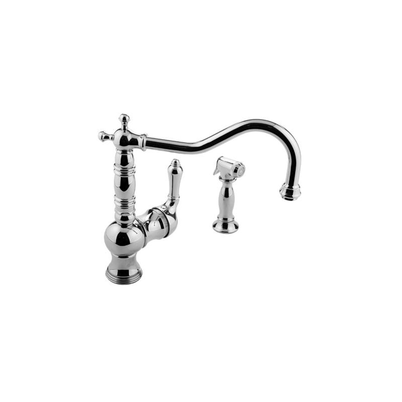 Graff - G-4235-LM7-SN - Canterbury Collection Canterbury Collection Kitchen Faucet with Side Spray Graff - G-4235-LM7-SN - Canterbury Collection Canterbury Collection Kitchen Faucet with Side Spray