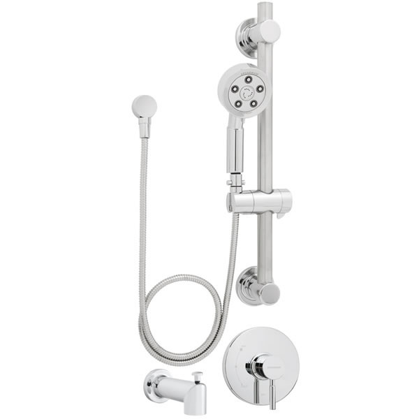 Speakman SM-1090-ADA-P Neo ADA Hand-held Shower/ Tub Combinations with Grab/Slide Bar in Polished Chrome