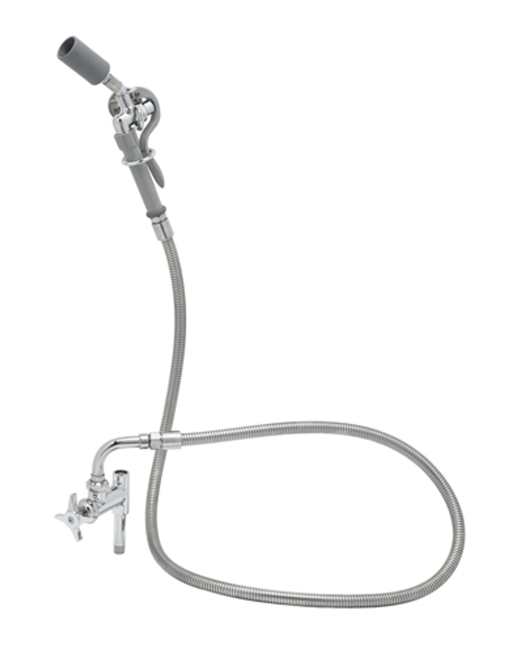 T&S Brass B-0165-C35-68H - Wash Down Hose Unit: Add-On Faucet, 034A, 68-inch Flex Hose, B-0107-C35 Spray Valve