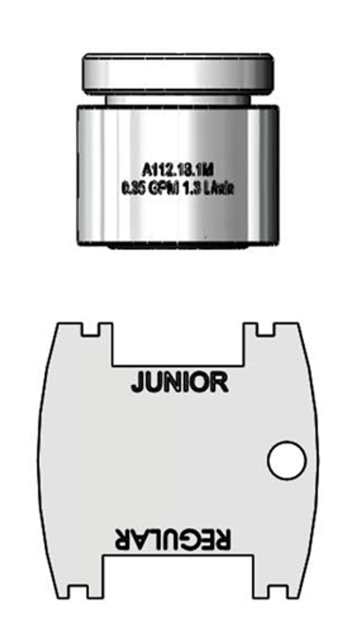 T&S Brass B-0199-10-N035 - Vandal Resistant 0.35 Gpm Non-Aerated Spray Device, 13/16-24 Un Female