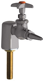 Chicago Faucets 980-WSV937CHAGVSAM - Turret with Single Needle Valve with Chemical Resistant Satin Antimicrobial Finish