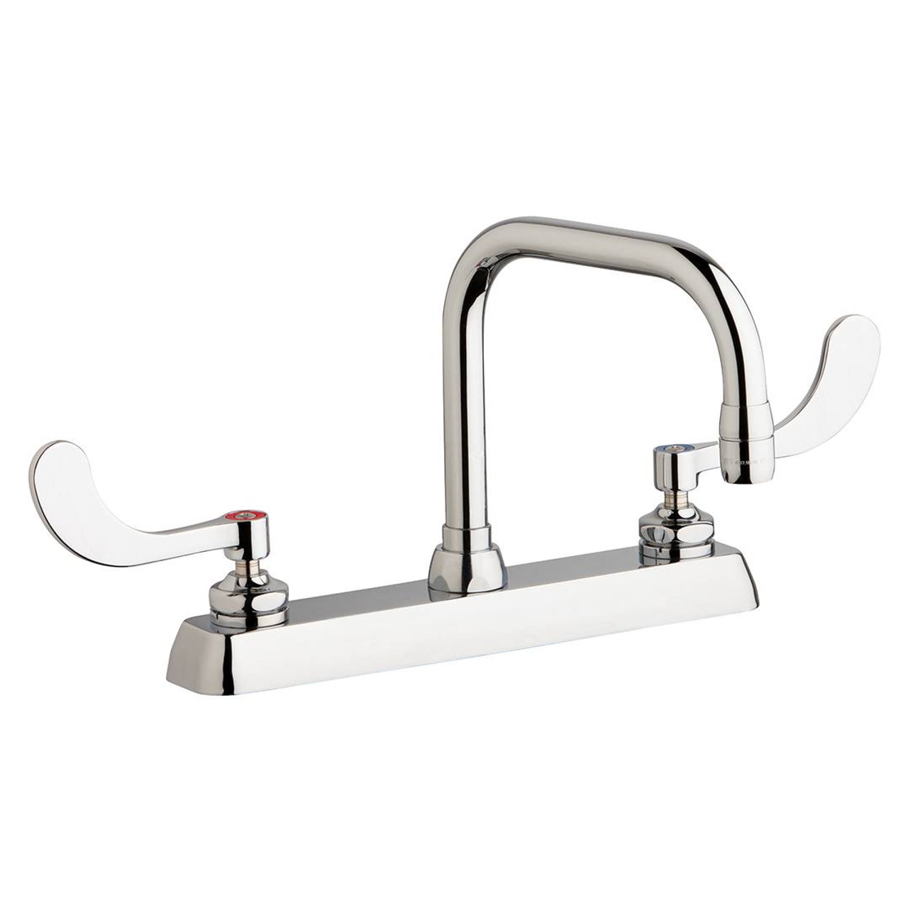 Chicago Faucets W8D-DB6AE35-317AB - 8" Deck Mount Washboard Sink Faucet