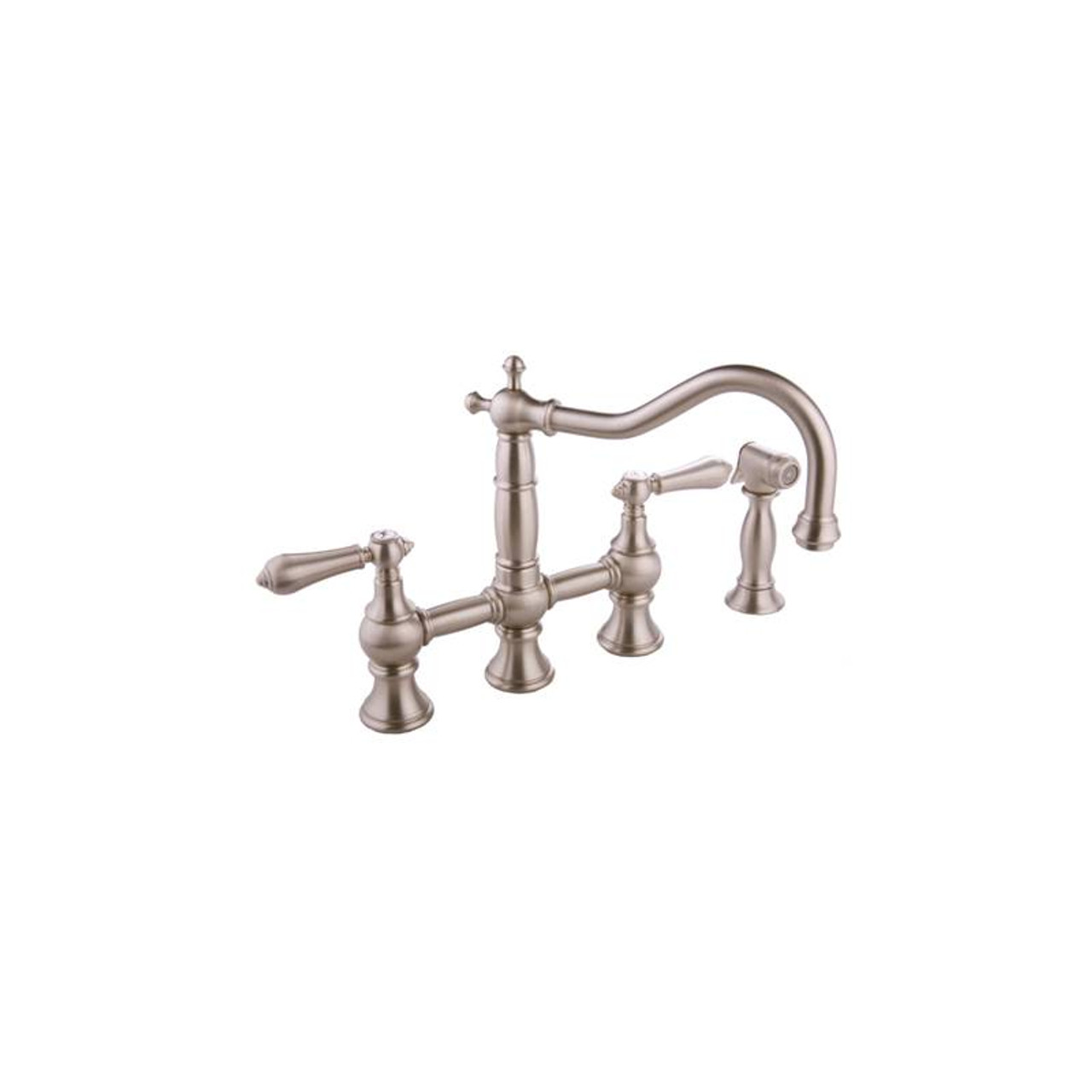 Graff - G-4845-LM34-SN - Canterbury Collection Hampton Bridge Kitchen Faucet with Side Spray