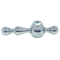 Rohl ZZ92118021-APC Cisal Ornate Metal Lever Only With Hot Mark M.4 X 40 Screw And Screw Cover Cap With "Hot" In Script In Polished Chrome For All Cisal Faucets Except