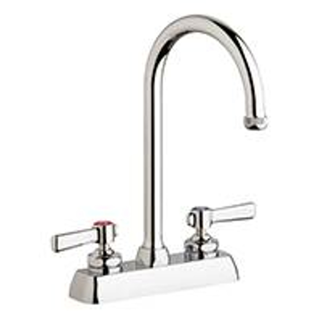 Chicago Faucets W4D-GN2AE1-369ABCP - 4" Deck Mount Washboard Sink Faucet Chicago Faucets W4D-GN2AE1-369ABCP - 4" Deck Mount Washboard Sink Faucet