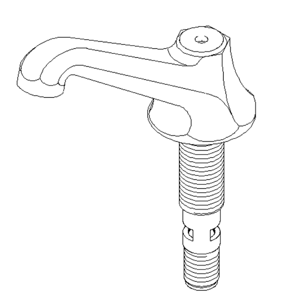 Dornbracht 04113600110-09 AL-UTB 135MM EXZ-MADISON - mes