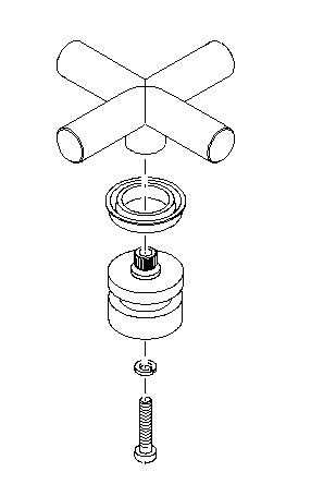 Dornbracht 04208901000-33 Griff komplett TARA.-892 - mat