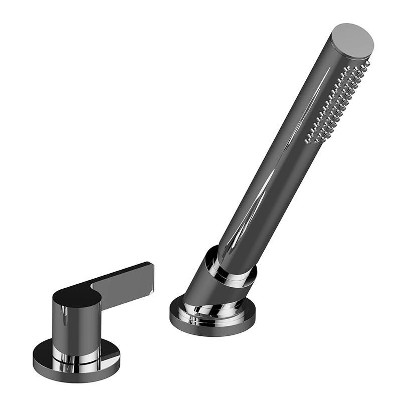 Graff G-6156-LM46B-PC Terra Deck-mounted handshower + diverter - Rough + Trim, Polished Chrome