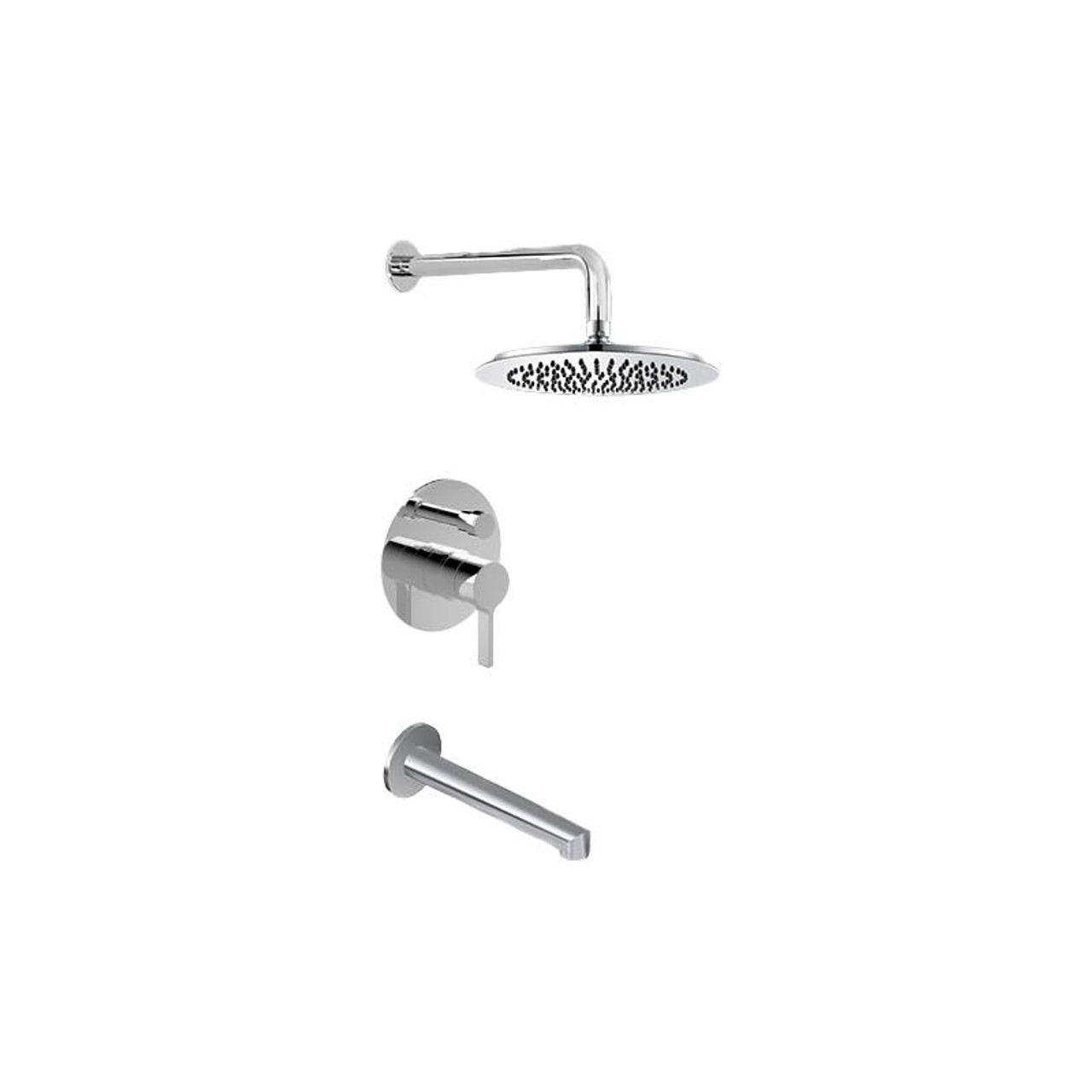 Graff G-7284-LM46S-PC Contemporary Pressure Balancing Shower Set (Rough & Trim), Polished Chrome