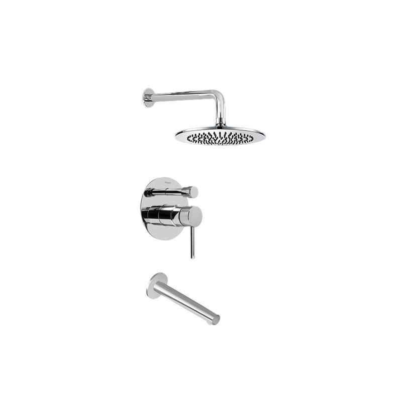 Graff G-7282-LM37S-UB Contemporary Pressure Balancing Shower Set (Rough & Trim), Unfinished Brass