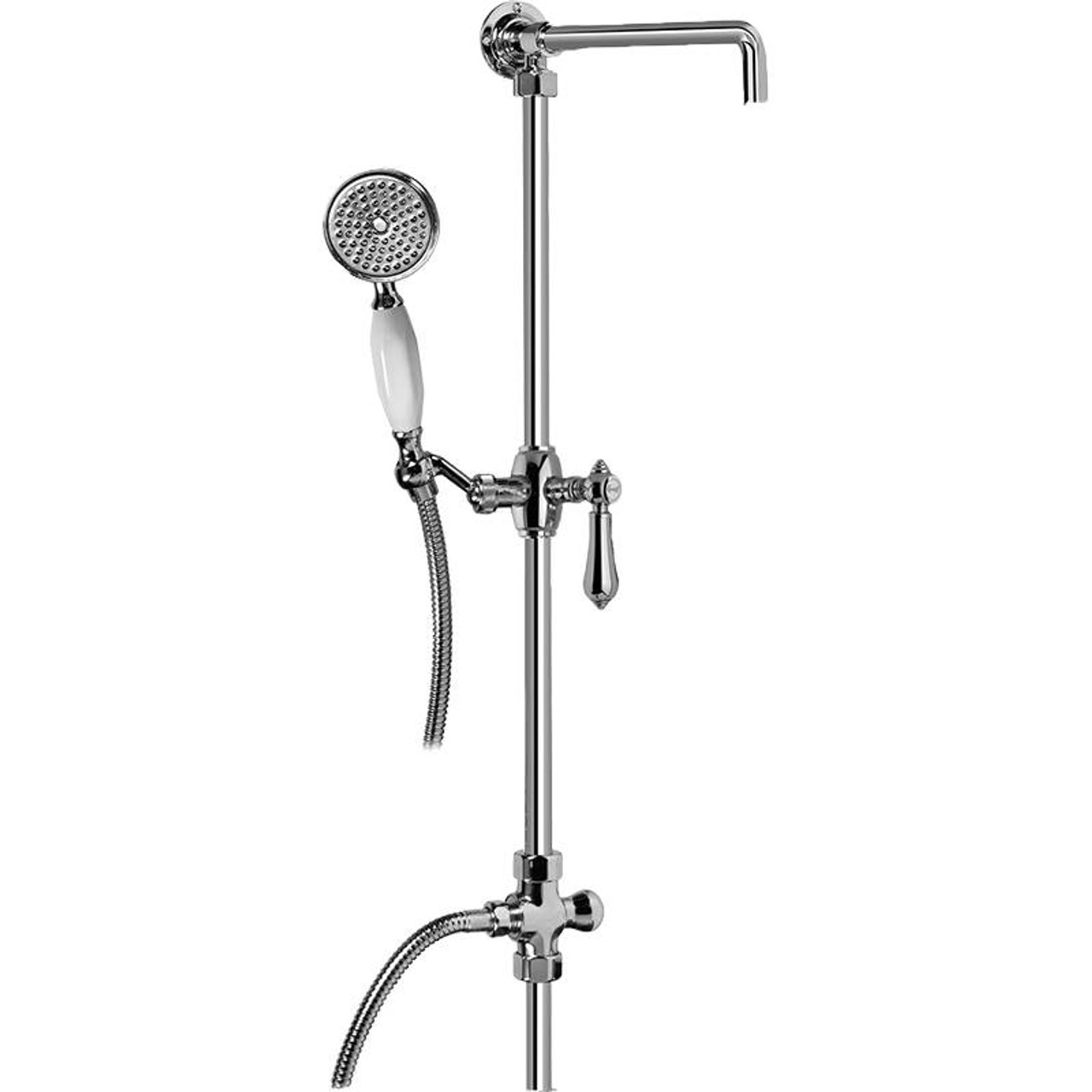 Graff - G-8932-LM34S-PN - Canterbury Collection Exposed Riser with Handshower Graff - G-8932-LM34S-PN - Canterbury Collection Exposed Riser with Handshower