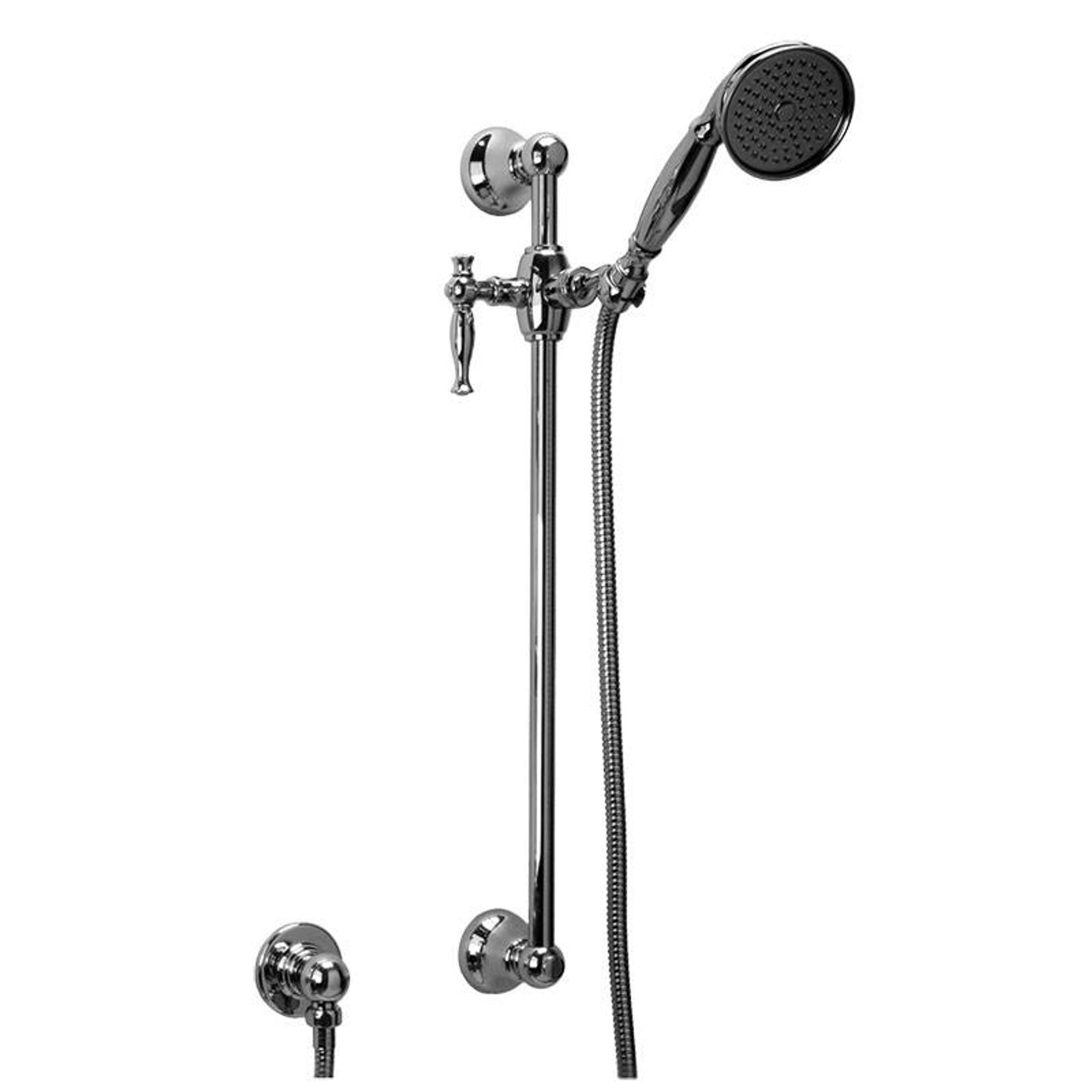 Graff - G-8600-LM22S-SN - Tub & Shower Components Traditional Handshower with Wall-Mounted Slide Bar Graff - G-8600-LM22S-SN - Tub & Shower Components Traditional Handshower with Wall-Mounted Slide Bar