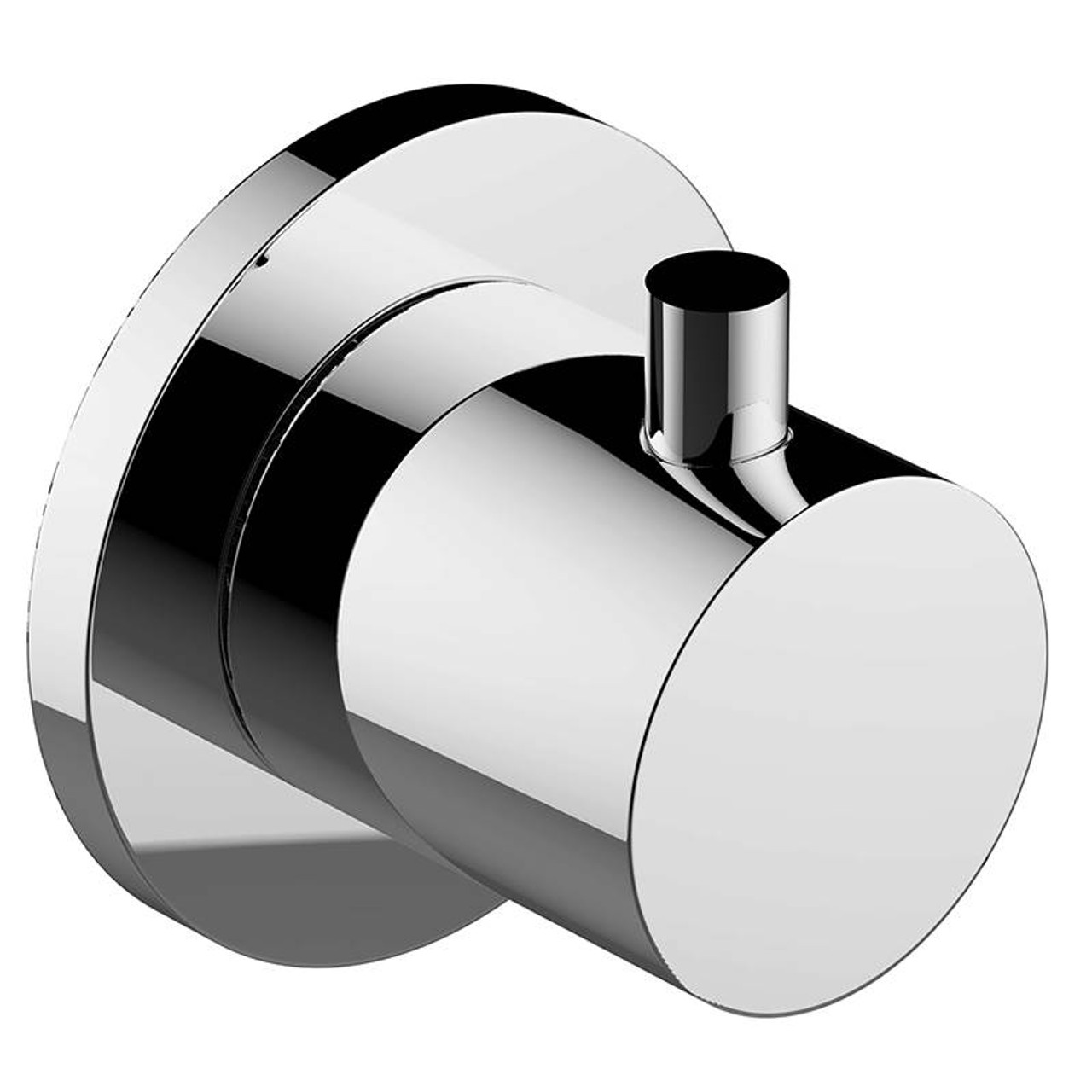 Graff G-8097-RH1-UB-T M-Series Round Stop/Volume Control Trim Plate and Handle , Unfinished Brass