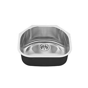 American Standard 18SB.9232100S.075 Portsmouth 23x21 Single Bowl D-Shape Undermount Kitchen Sink (Stainless Steel)