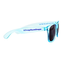 CFS #SimplyFaucetnating® Sunglasses, Translucent Blue